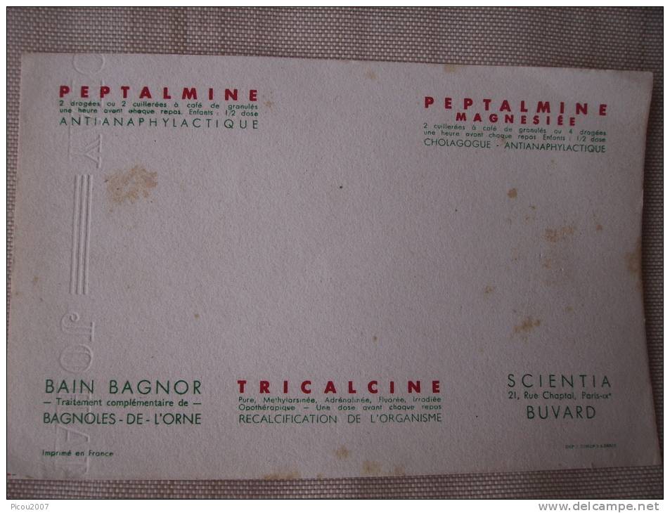 Buvards Sanogyl, Paptalmine, Pento, Tricostéril Et Boldolaxine. - Produits Pharmaceutiques