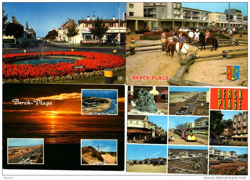 CP..62 . BERCK-PLAGE . LOT DE HUIT CARTES .   ( Voir L´état ) - Berck