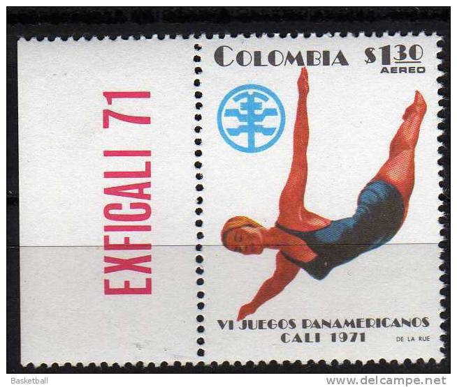 Plongeon- Colombie PA 526 NMH- 6èmes Jeux Panaméricains 1971 - Salto De Trampolin
