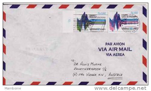 ONU  Geneve - 1979   ~  N° 81 +82 Oblitéré ... Via Aerea - Covers & Documents