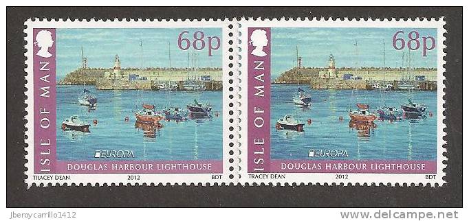 NOVEDAD - MAN, Isle Of - EUROPA 2012 -TEMA ANUAL " VISIT Isle Of MAN ".- SERIE De 1 V. Tipo A + Tipo B - DENTADO - 2012