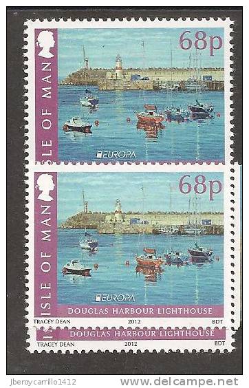 NOVEDAD - MAN, Isle Of - EUROPA 2012 -TEMA ANUAL " VISIT Isle Of MAN ".- SERIE De 1 V. Tipo A + Tipo B - DENTADO - 2012