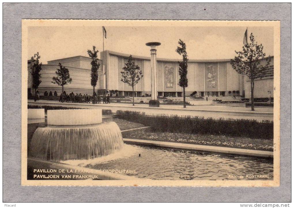 31045    Belgio,    Exposition  De  Bruxelles  1935, Pavillon  De  La  France Metropolitaine,  NV - Weltausstellungen