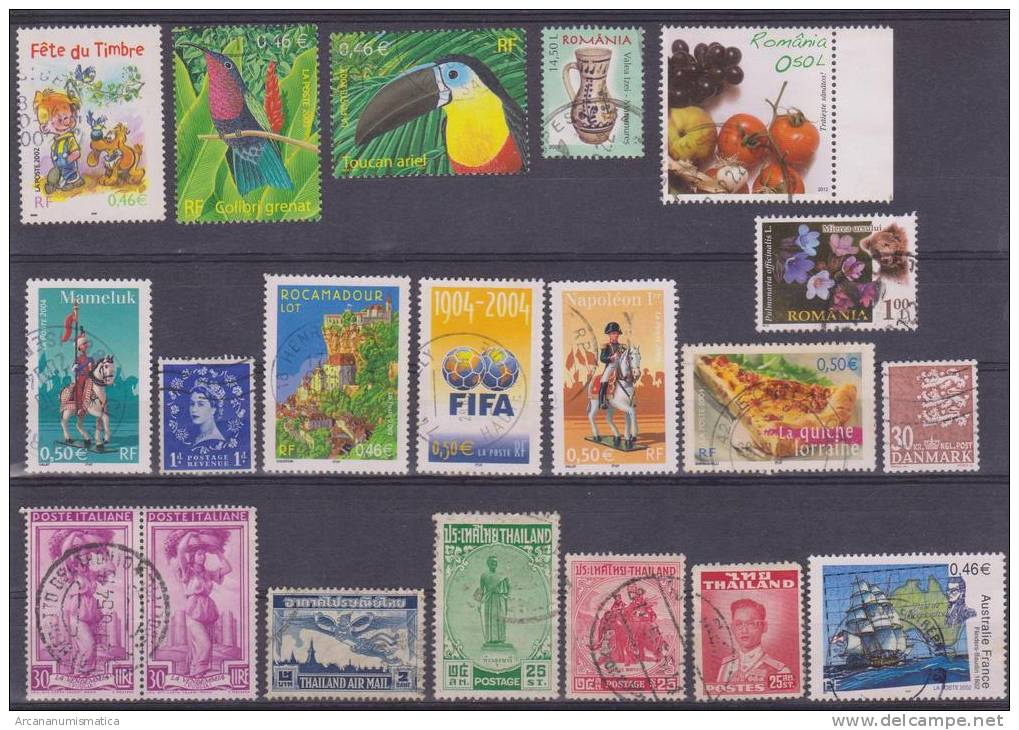 Lote De Sellos Usados / Lot Of Used Stamps  "MUNDIALES / WORLDWIDE"   S-1366 - Otros & Sin Clasificación