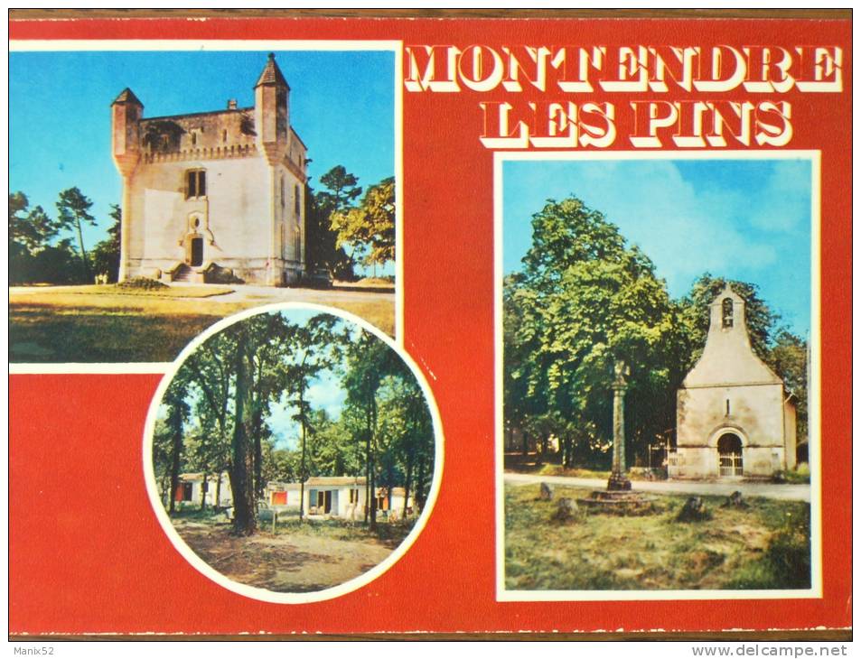 17 - MONTENDRE-les-PINS - Le Château De Croix Gente - Le Village De Vacances - La Chapelle. (Multivues) - Montendre