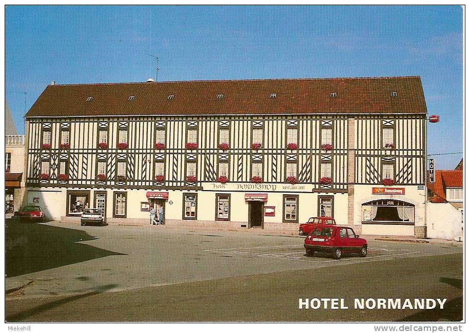 WISSANT-PLACE DE VERDUN-HOTEL NORMANDY-publicité Bière Kronenbourg-automobiles - Wissant