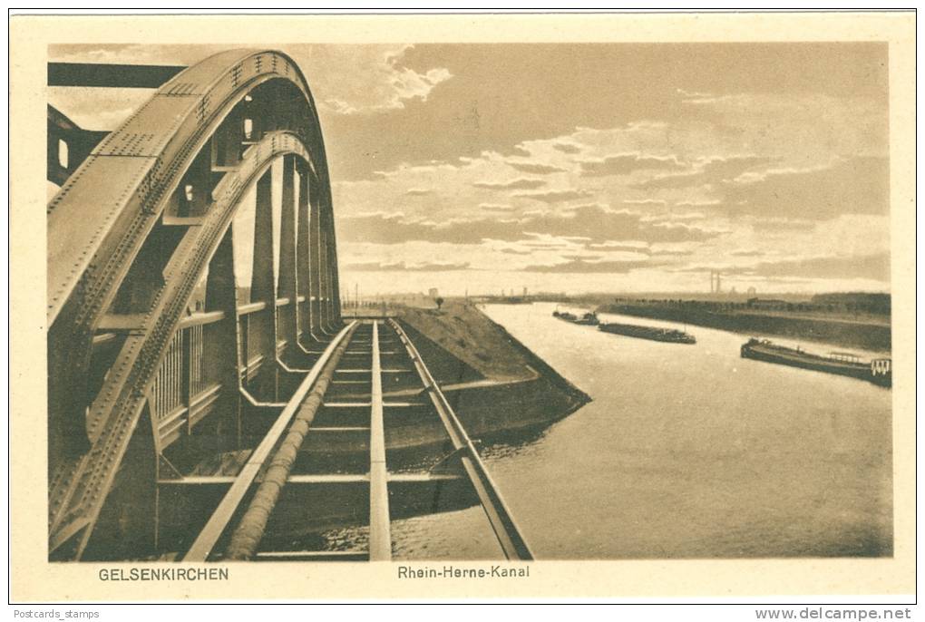 Gelsenkirchen, Rhein-Herne-Kanal, Um 1930 - Gelsenkirchen