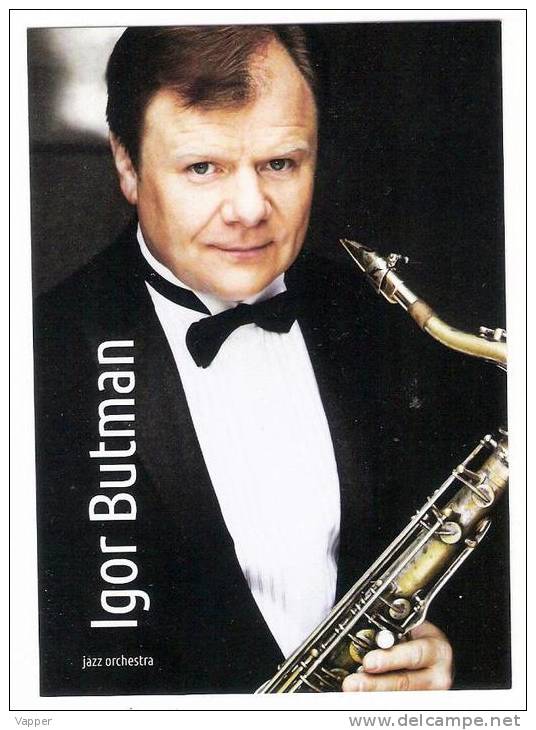 Music Jazz 2012 Estonia Postcard Igor Butman - Musique Et Musiciens