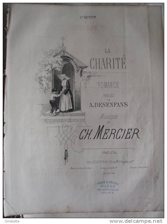 LA CHARITE DESENFANS /CH MERCIER - Partitions Musicales Anciennes