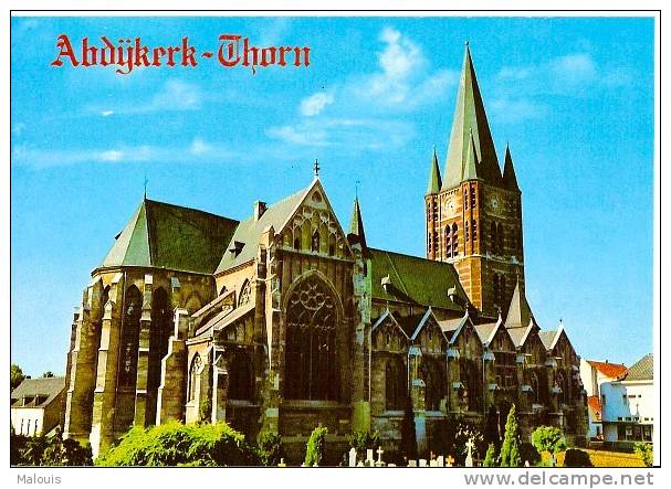 Kerk, Church, église 11. Abdijkerk, Thorn, NL. Unused - Thorn