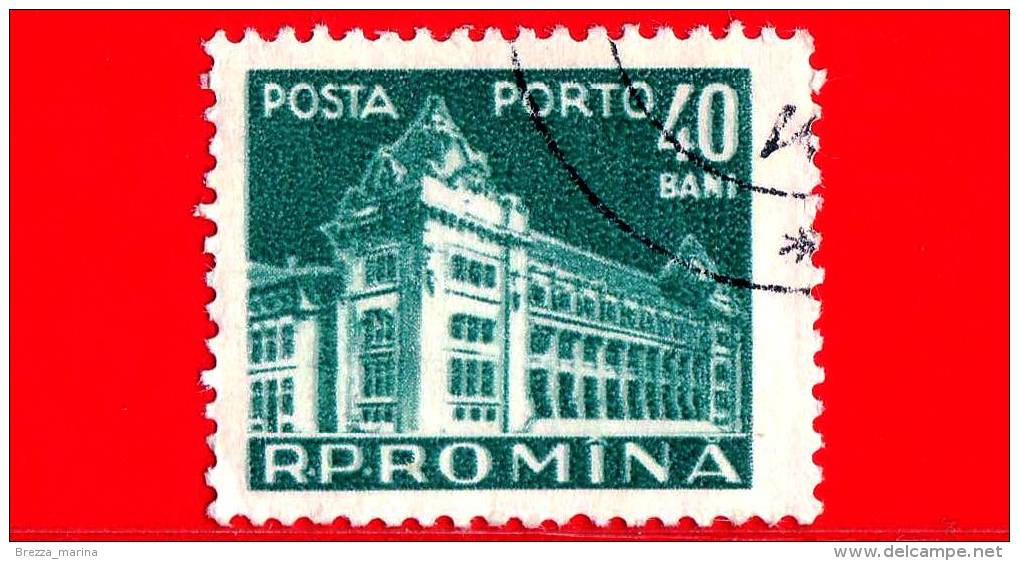 ROMANIA - 1957 - Poste E Telecomunicazioni - Ufficio Postale - Porto - 40 Bani - Postage Due