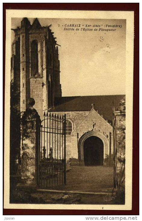 Cpa Du 29 Carhaix Ker Ahès Entrée De L' église De Plougueur   PLOZ5 - Carhaix-Plouguer