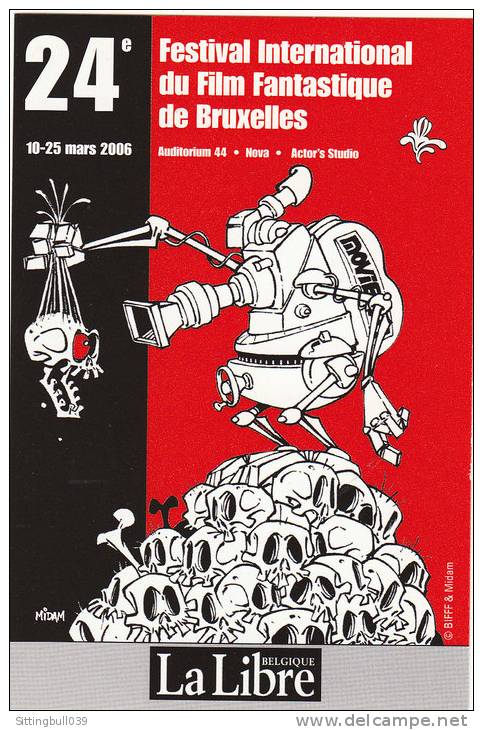 MIDAM. Mini-calendrier Illustré Pour Le 24e Festival International Du Fim Fantastique De Bruxelles 2006. - Agendas & Calendarios
