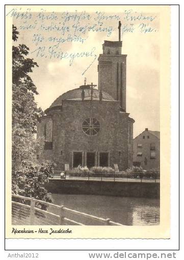 Pforzheim Herz-Jesu-Kirche Außen Sw 22.2.1959 - Pforzheim