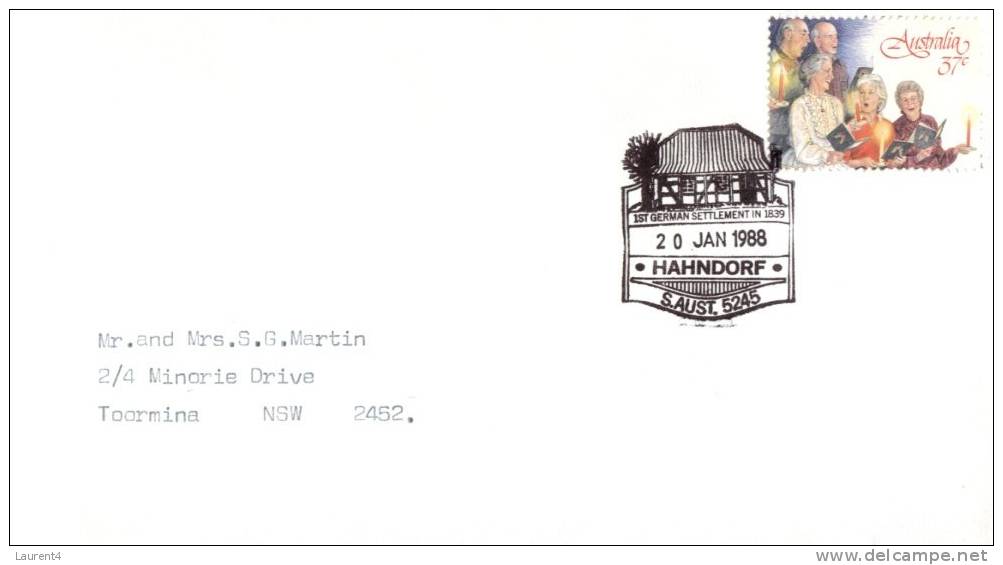 (399) Australian Cover - Hahndorf German Settlement - Ersttagsbelege (FDC)