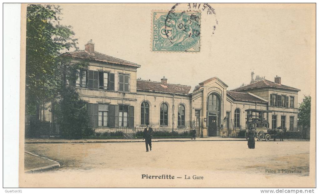 ( CPA 93 )  PIERREFITTE  /  La Gare  - - Pierrefitte Sur Seine