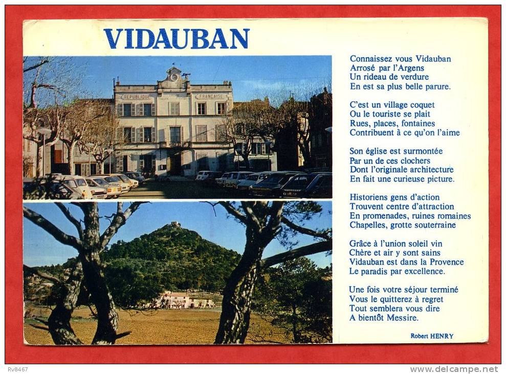 * VIDAUBAN-Multiples Vues(Automobiles:CITROËN DS,RENAULT 4L,R5...)-1979 - Vidauban