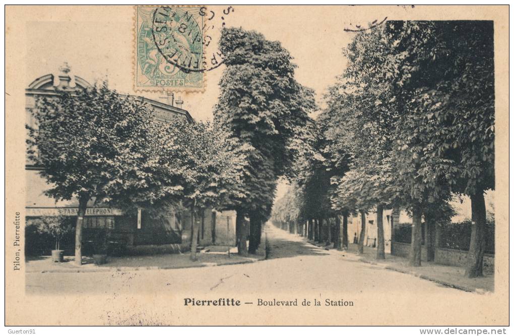 ( CPA 93 )  PIERREFITTE  /  Boulevard De La Station  - - Pierrefitte Sur Seine