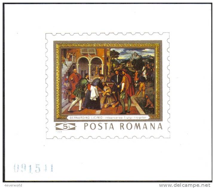 Music Movie Art 1969 Bernardino MS Romania Stamp MNH - Collections
