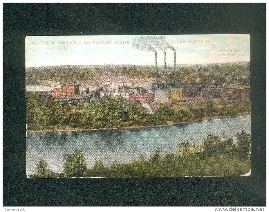 USA - Cedar Rapids - T. M. Sinclair & Co - Packing House ( Usine Copyright 1007 By William Baylis) - Cedar Rapids