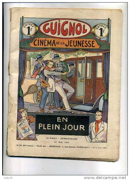 - GUIGNOL CINEMA DE LA JEUNESSE . N°21 1934 - A Suivre