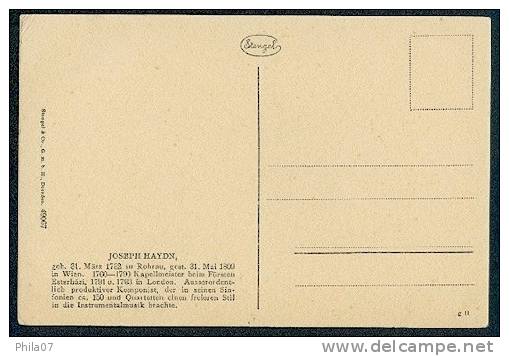 Joseph Haydn - Stengel & Co. G. M. B. H. Dresden 49067 - Singers & Musicians