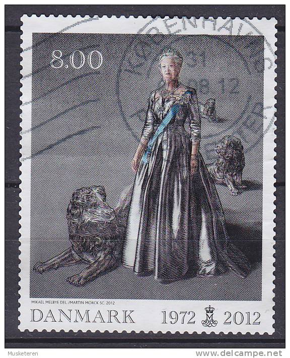 Denmark 2012 Mi. 1691    8.00 Kr. Queen Königin Margrethe II Silver Jubilee - Gebruikt