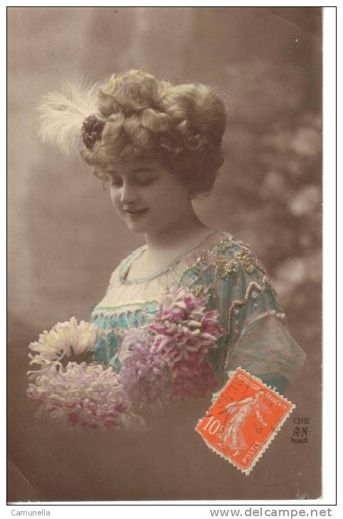 Cartoline Siluette Donna - Silhouette - Scissor-type