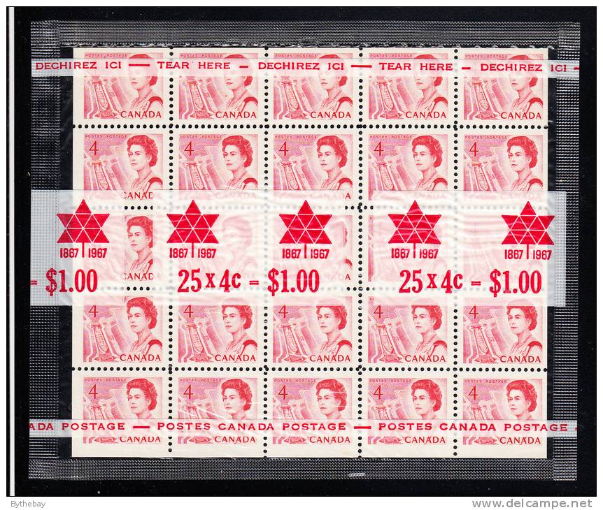 Canada MNH Scott #457b Cello Paq With Miniature Pane Of 25 4c Seaway - Centennials - Full Sheets & Multiples