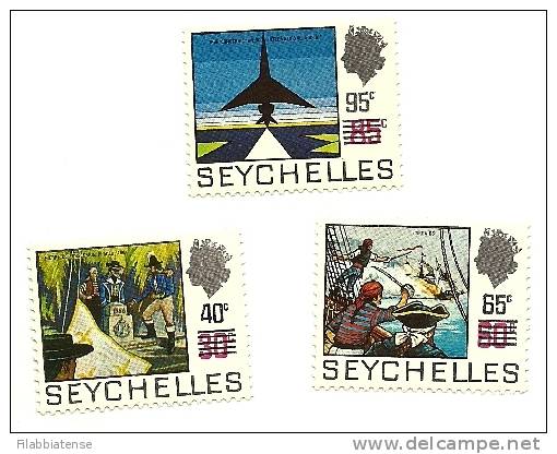1972 - Seychelles 288/90 Soprastampati, - Seychelles (1976-...)