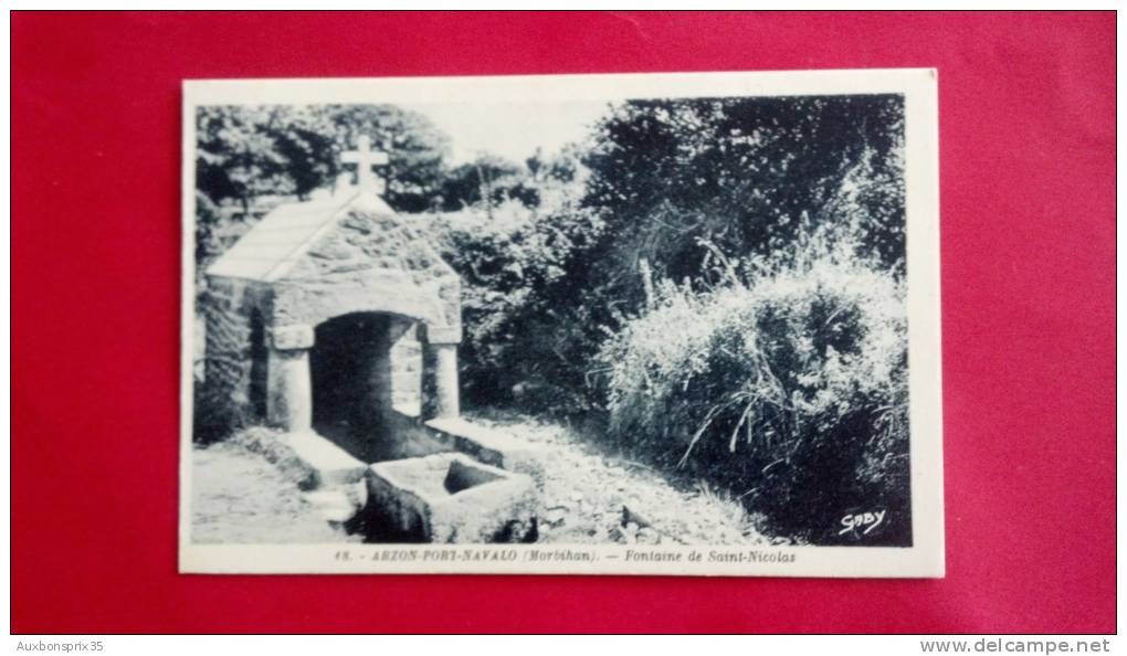 CPA - CARTE POSTALE - 56 - ARZON PORT NAVALO - FONTAINE DE SAINT NICOLAS - Arzon