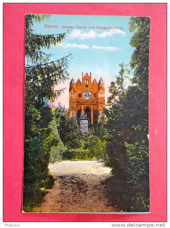 > Germany > Brandenburg > Chorin -Kloster Chorin   Kriegardenjmal Ca 1910-- - --ref 653 - Chorin