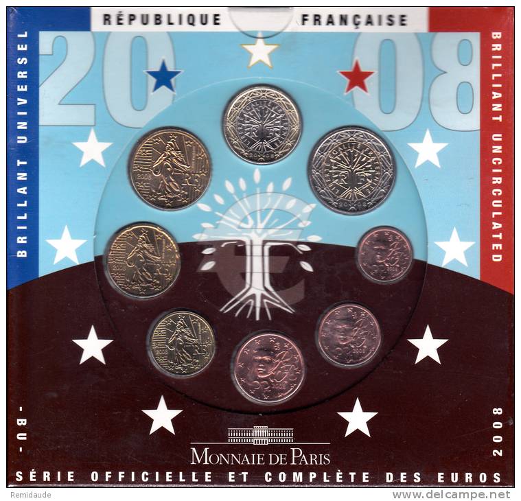 2008 - COFFRET BU De FRANCE - PRIX D´EMISSION : 31 EUROS - France