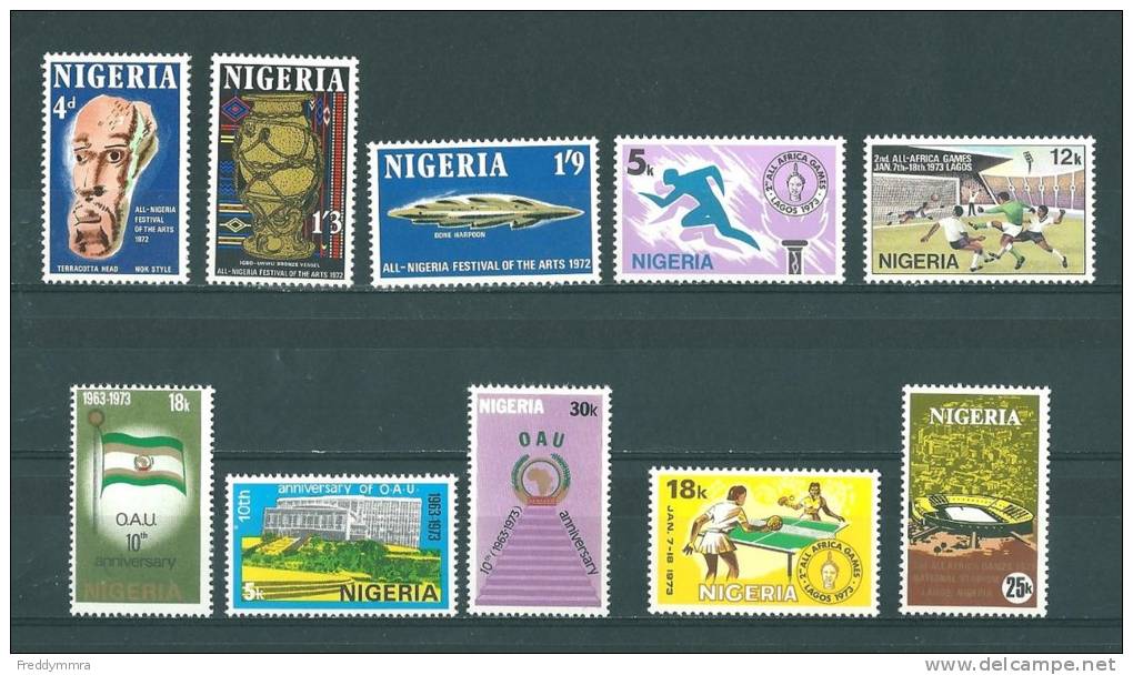 Nigéria: 274/ 280 + 298/ 300 ** - Nigeria (1961-...)