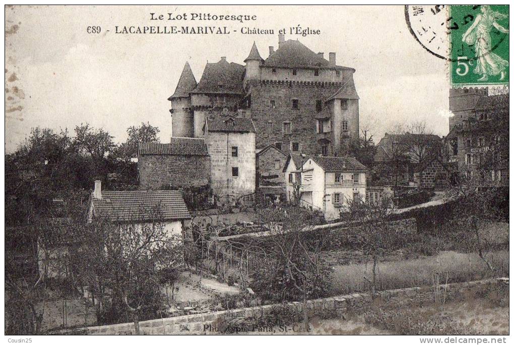 46 LACAPELLE-MARIVAL - Château Et Eglise - Lacapelle Marival