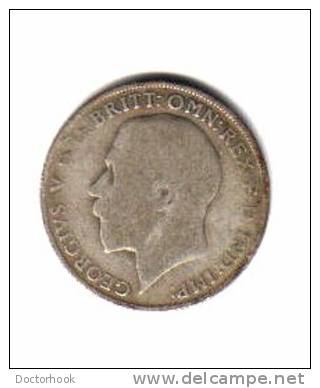 GREAT BRITAIN    1  FLORIN SILVER  1921  (KM # 817a) - J. 1 Florin / 2 Schillings