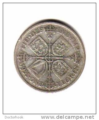 GREAT BRITAIN    1  FLORIN SILVER  1933  (KM # 834) - J. 1 Florin / 2 Schillings