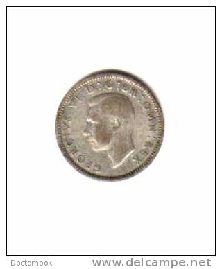 GREAT BRITAIN    6  PENCE  SILVER  1942  (KM # 852) - H. 6 Pence