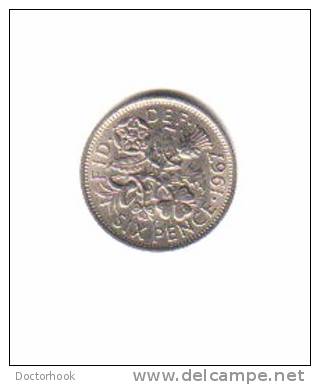 GREAT BRITAIN    6  PENCE  1967  (KM # 903) - H. 6 Pence