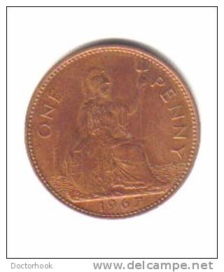 GREAT BRITAIN    1  PENNY  1967  (KM # 897) - D. 1 Penny