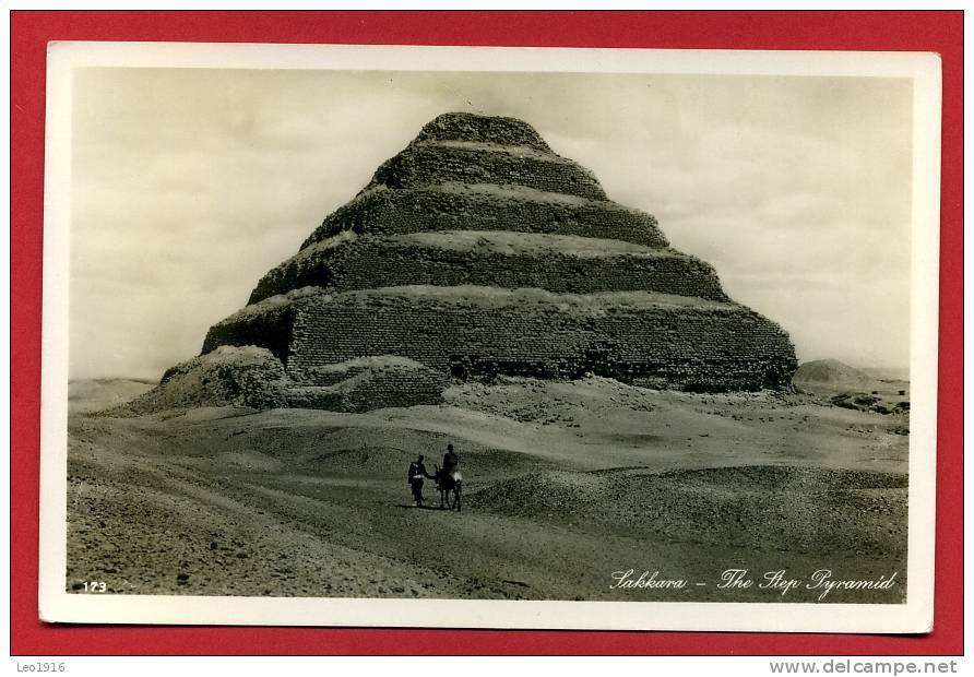 CPSM Petit Format  Afrique Egypte   Lehnert & Landrock   N° 173   Sakkara - The Step Pyramid   Saqqarah - Pyramids