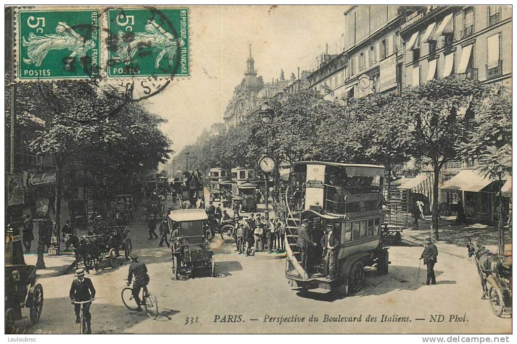 75 PARIS PERSPECTIVE DU BOULEVARD DES ITALIENS - Autres & Non Classés