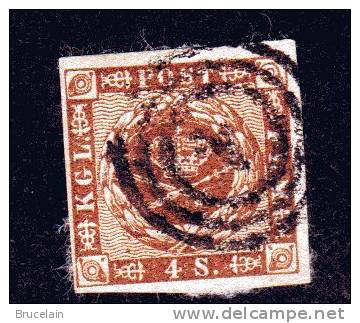 DANEMARK   -  N° 8 -  Y & T - O - Cote 17 € - Used Stamps