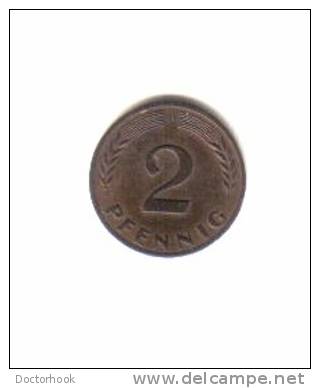 GERMANY    2  PFENNIG  1950 F  (KM # 106) - 2 Pfennig