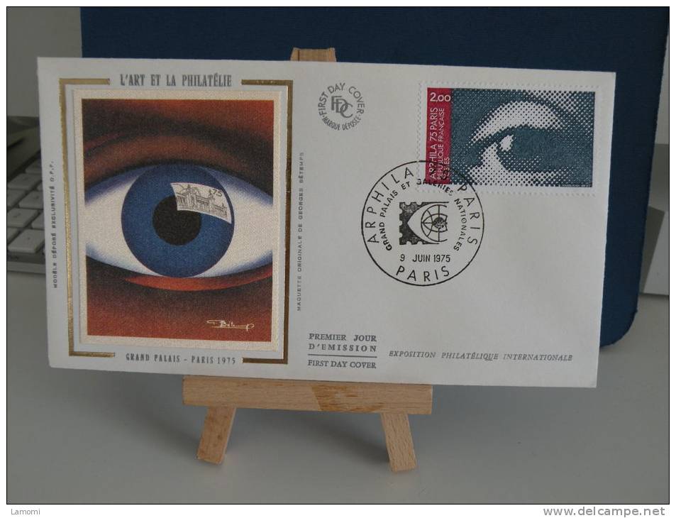 *FDC - L'Art Et La Philatélie , Grand Palais - Paris - 6.6.1975 France - Coté .. &euro; - 1970-1979