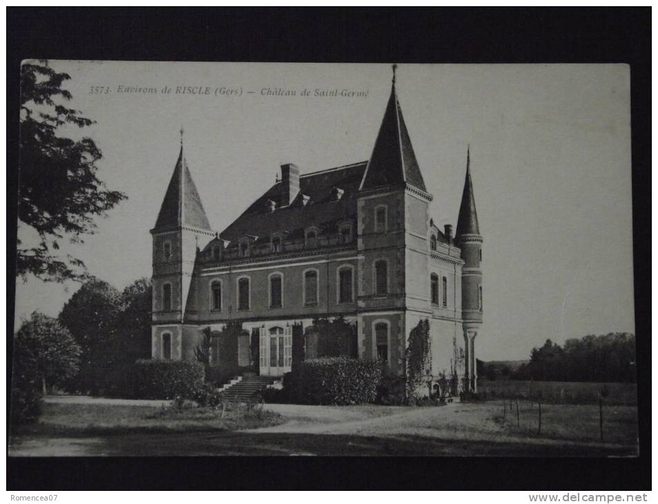 Château De SAINT-GERME (Gers) - Environs De RISCLE - Voyagée - Début De Pliure Sur Le Coin Sup Droit (voir Scans) - Riscle