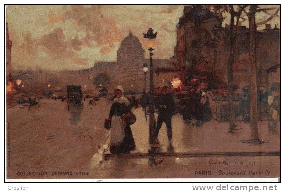 LUIGI LOIR PARIS BOULEVARD HENRI IV  COLLECTION LEFEVRE UTILE - Loir