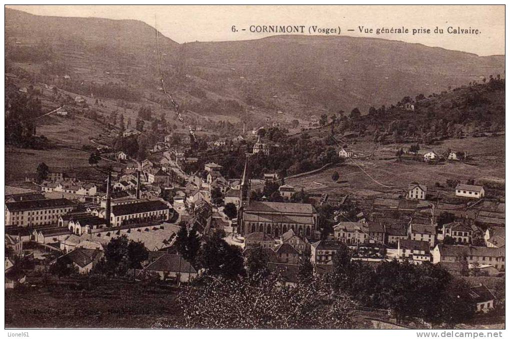 CORNIMONT : (88) Vue Générale Prise Du Calvaire - Cornimont