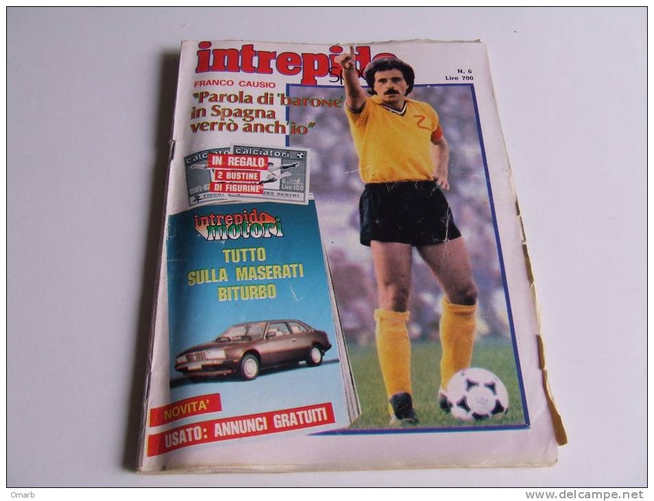 P279 Intrepido Sport, N.6 1982, Motori, Fumetti, Cinema, Pubblicità Vintage, Gossip, Maserati Biturbo, Auto, Calcio - Sport
