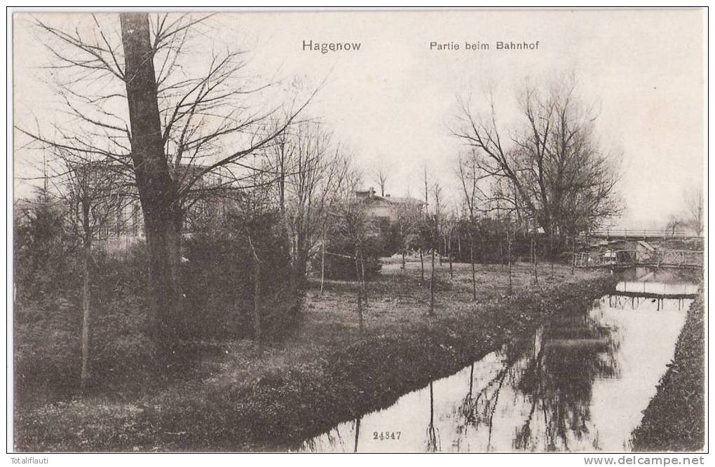 Hagenow Mecklenburg Partie Beim Bahnhof Gelaufen 10.7.1911 TOP-Erhaltung - Hagenow